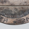 BROSCHER, 2 st SAMT MANSCHETTKNAPPAR, 1 par, silver, bla K&EC och GAB, 1900-tal