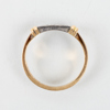 RING, 18k tvåfärgat guld, med diamanter, Heribert Engelbert, Stockholm 1985