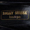 BALLY, axelremsväska och pumps, svart mocka och rött skinn, sannolikt 1980-tal