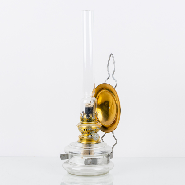 VÄGGFOTOGENLAMPA, mässing och glas, 1900-talets första hälft