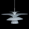 TAKLAMPA, vitlackerad metall, Belid, 2000-tal