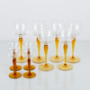 VIN- OCH LIKÖRGLAS, 10 st, glas, 1900-tal
