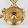 KANDELABRAR, 1 par, mässing, 1900-tal