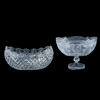 BÅTSKÅL SAMT SKÅL PÅ FOT, glas, 1900-tal