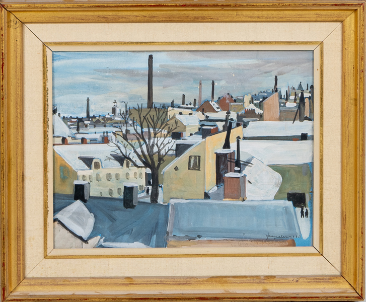 HARRY CARLSSON (1913-1992), olja på duk, uppklistrad på pannå, signerad och daterad 1951