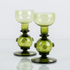 LJUSSTAKAR, 1 par, glas, Åfors, 1900-talets andra hälft