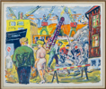 ALBIN AMELIN (1902-1975), färglitografi, signerad och numrerad 32/310