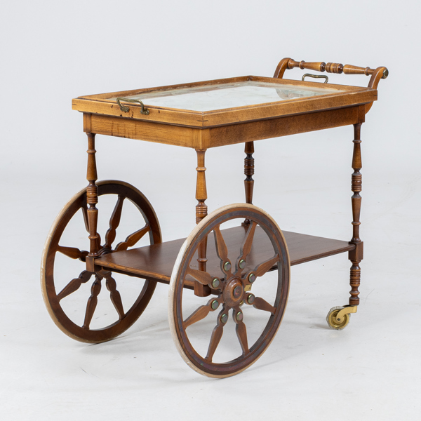 SERVERINGSVAGN, mahogny, 1900-talets första hälft