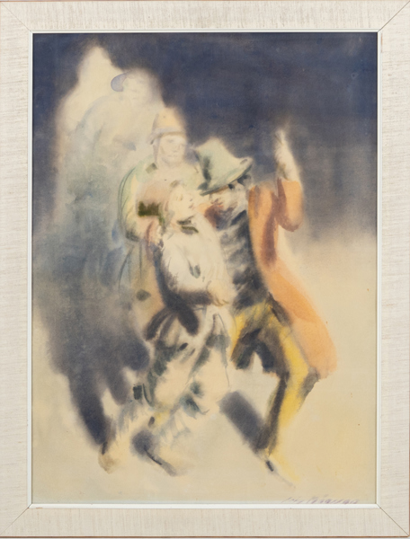 STIG MÅNSSON (1912-1962), akvarell, signerad