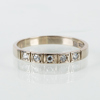 BO CEDERSTAM, ring, 18k vitguld, med mindre diamanter, Stockholm 1975