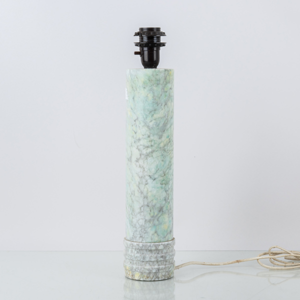 BORDSLAMPA, alabaster, Bergboms, 1900-talets mitt