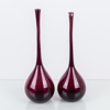 ARTHUR PERCY, 1 par bulbvaser, glas, Gullaskruf, 1900-talets mitt