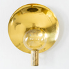 HANS-AGNE JACOBSSON, vägglampa, mässing och glas, modell "V 180", Markaryd, 1900-talets andra hälft