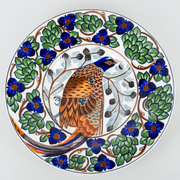 HANS CHRISTIAN JOACHIM (1870-1943), fat, lergods, modell 581/300, Aluminia, Danmark