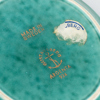 WILHELM KÅGE, 4 coasters samt vas, stengods, "Argenta", Gustavsberg