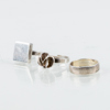RINGAR, 3 st, sterlingsilver, bla Theresia Hvorslev