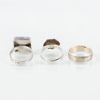 RINGAR, 3 st, sterlingsilver, bla Theresia Hvorslev
