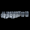 PUNSCHMUGGAR OCH STARKVINSGLAS, 18 del, glas, 1800-tal