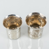 BÄGARE, 2 st, silver, bla svenska stämplar