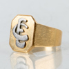 KLACKRING, 18k guld, Einar Bohlin, Linköping 1960 
