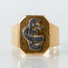 KLACKRING, 18k guld, Einar Bohlin, Linköping 1960 