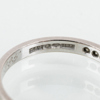 RING, 18k vitguld, halvallians, med briljantslipade diamanter