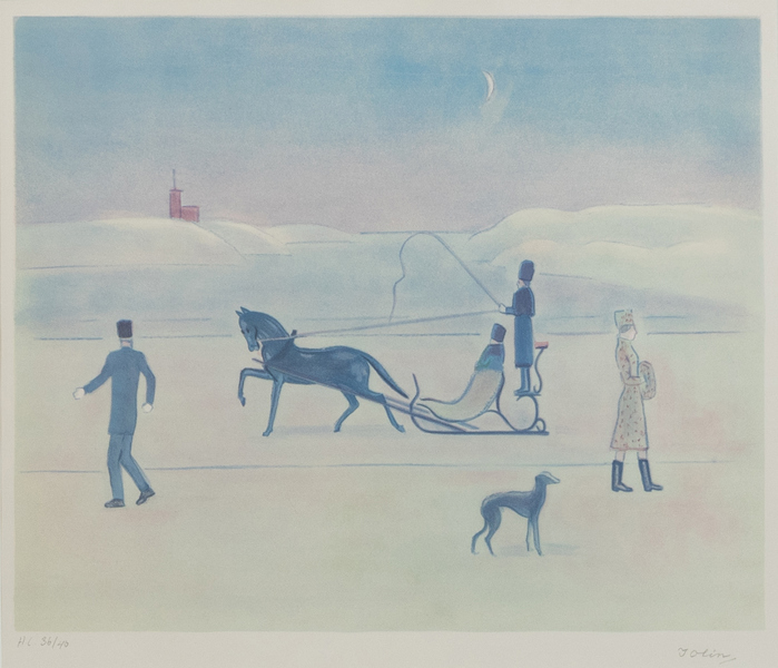 EINAR JOLIN (1890-1976), färglitografi, signerad och numrerad 36/40