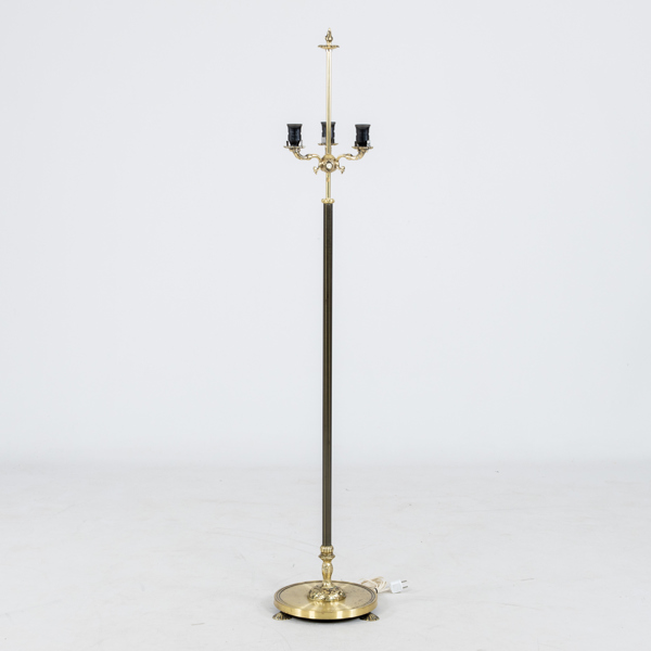 GOLVLAMPA, mässing, 1900-talets mitt