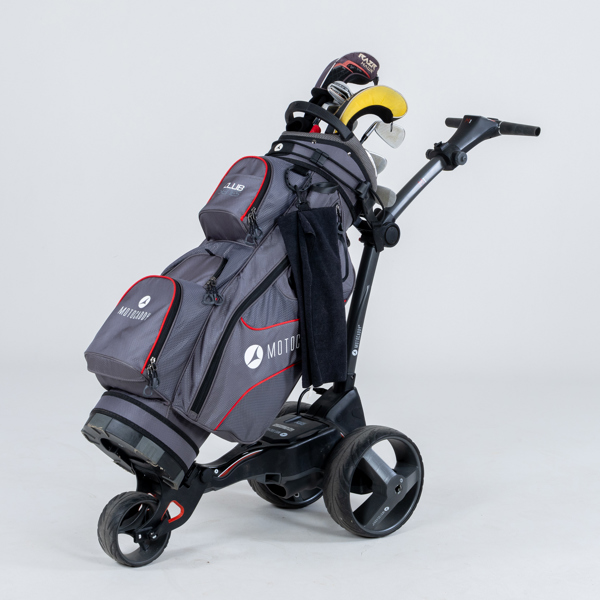 GOLFSET MED BAG & ELEKTRISK GOLFVAGN, Motocaddy