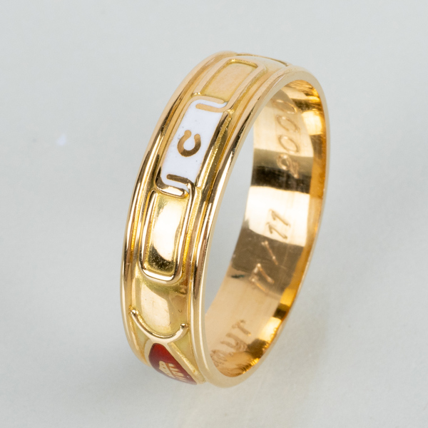 RING, 18k guld, vikt ca 7,2 g