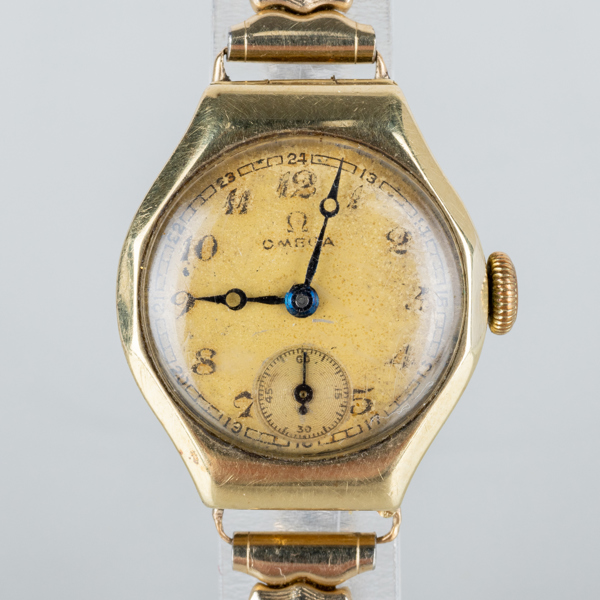 OMEGA, armbandsur, 14k guld, 1943