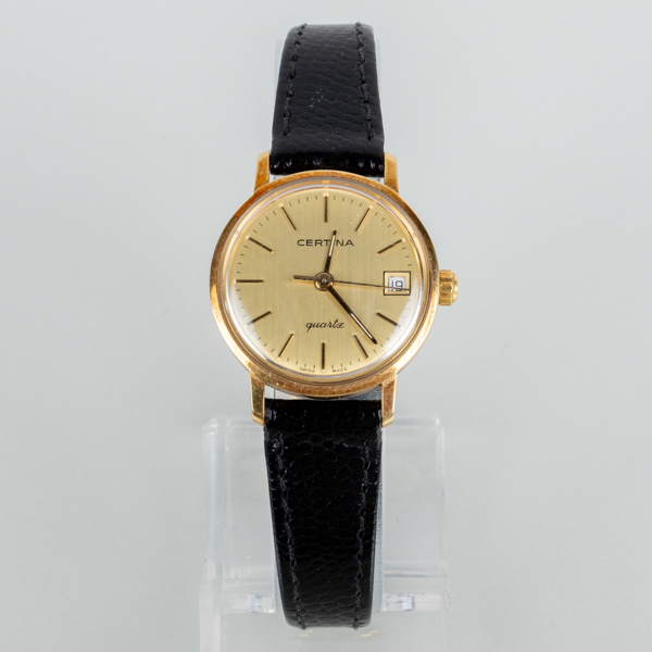 DAMARMBANDSUR, 14k guld, Certina, quartz