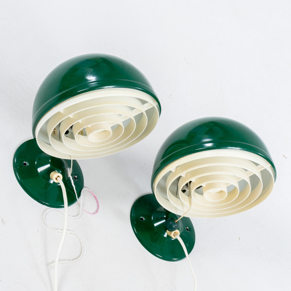 VÄGGLAMPOR, 1 par, typ 703 "Elit", Knut Christensen Agentur, Randers, Danmark, 1960-/70-tal
