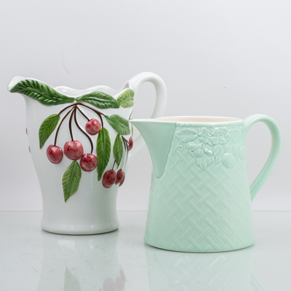 BRINGARE, 2 st, porslin, "Piemont Primavera", Villeroy & Boch samt Portugal, 1900-/2000-tal