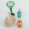 VASER OCH GLAS, 4 st, glas, bla Kosta Boda, mestadels sent 1900-tal
