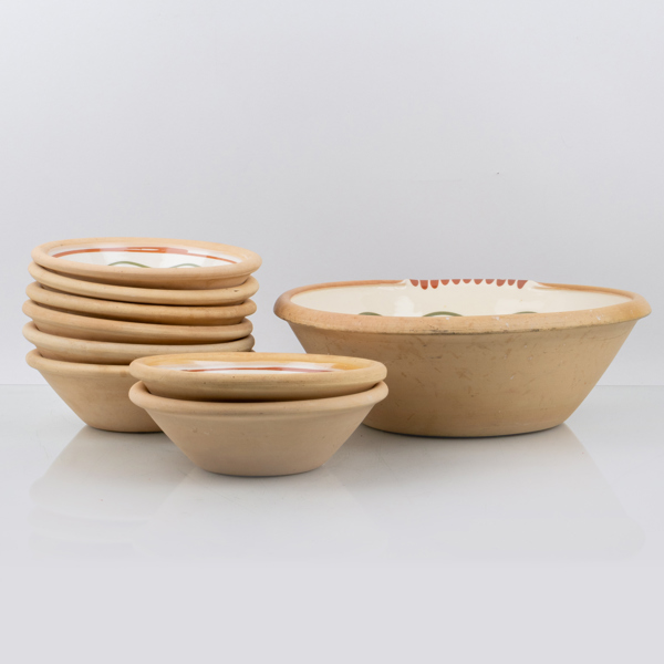 SERVIS, 9 del, keramik, Fugleds, Danmark, 1900-/2000-tal