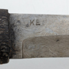 KAJ EMBRETSÈN, kniv, björk och läder, monogramsignerad KE på bladet