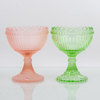 ARMI RATIA, 2 st skålar på fot, glas, "Mariskooli", Marimekko / Iittala, Finland