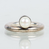 RING, sterlingsilver, med odlad pärla, 1900-/2000-tal