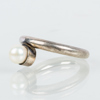 RING, sterlingsilver, med odlad pärla, 1900-/2000-tal