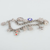 SAMLING SILVERSMYCKEN, bla manschettknappar, armband och halskedja, 1900-/2000-tal