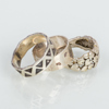 SAMLING SILVERSMYCKEN, bla manschettknappar, armband och halskedja, 1900-/2000-tal