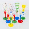 ANNE NILSSON, 8 st, champagnestrutar, "Clown", Orrefors