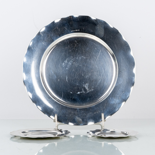 FAT, 3 st, silver, GAB och C.G. Hallberg, 1938, 1945 och 1946