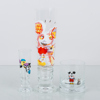 ÖL- OCH SNAPSGLAS, 8 st, glas, dekor av Lasse Åberg, 1900-/2000-tal