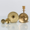 LJUSSTAKAR, 9 st, mässing och malm, 1800-/1900-tal