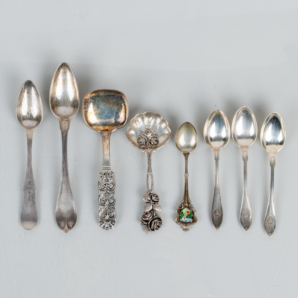 SKEDAR, silver, olika modeller, 1800-/1900-tal