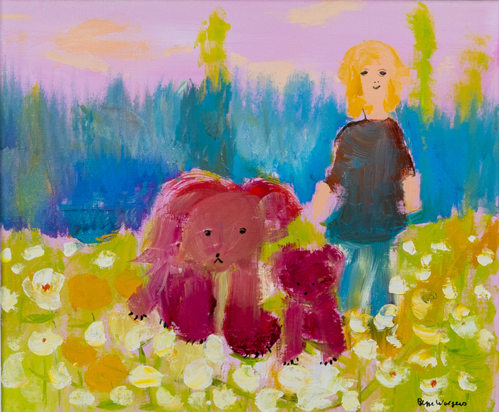 BEPPE WOLGERS (1928-1986) olja på duk, figurkomposition, signerad