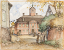 FRANS NYBERG (1882-1962), akvarell, signerad och daterad 1955