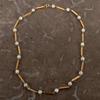 COLLIER, 18k guld, odlade pärlor